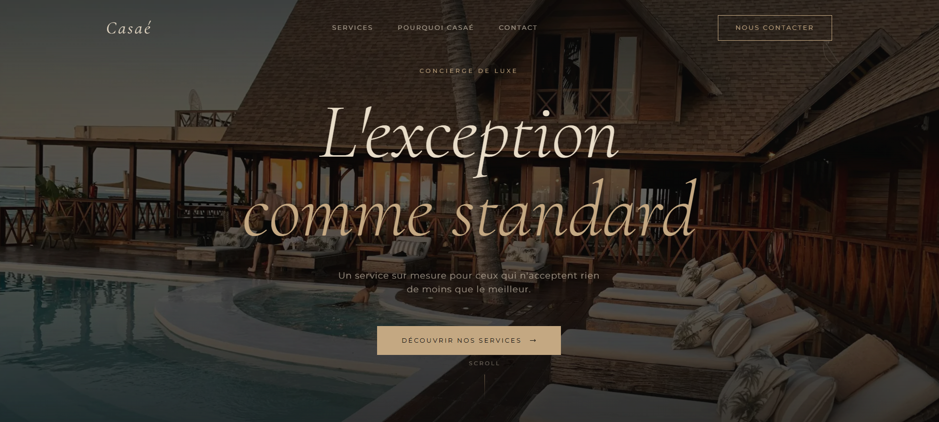 Casaé — Nouveau site