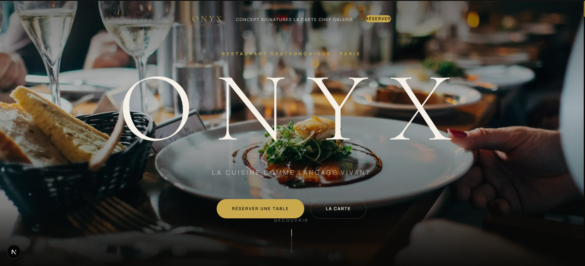 ONYX — Nouveau site